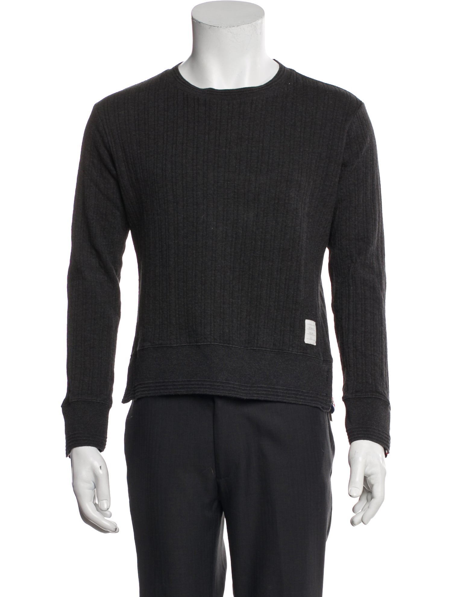 Thom Browne Crew Neck Long Sleeve Pullover