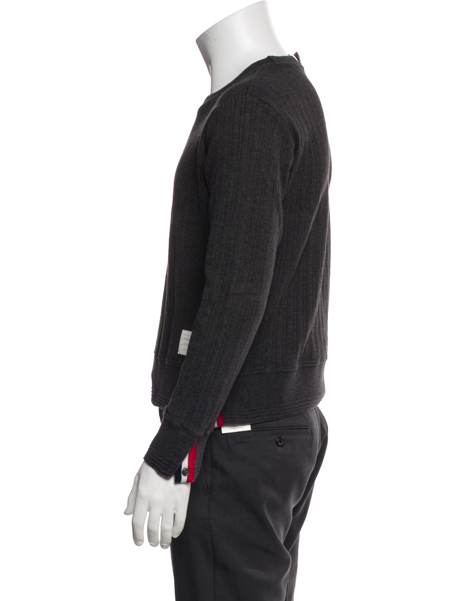 Thom Browne Crew Neck Long Sleeve Pullover