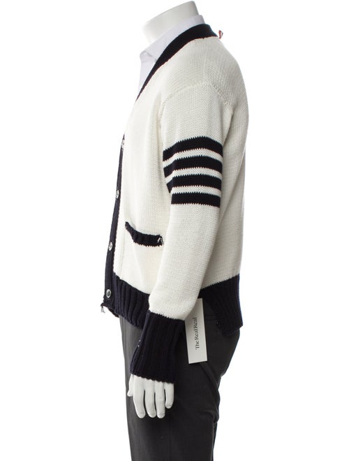 Thom Browne 4-Bar Striped Cardigan