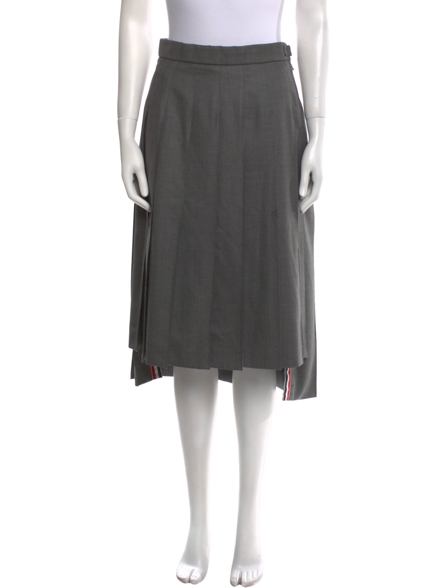 Thom Browne Wool Midi Length Skirt