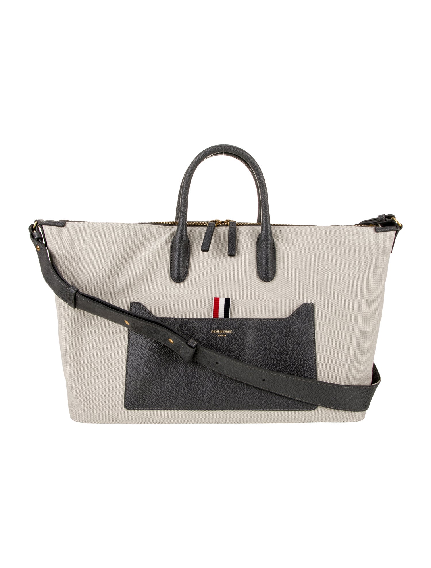 Thom Browne Canvas Weekender Bag