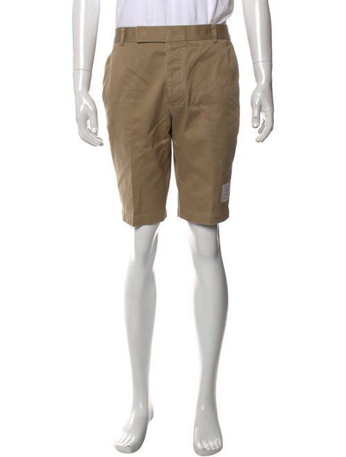 Thom Browne Khaki Flat Front Shorts