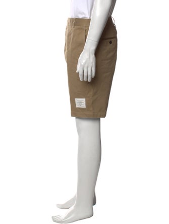 Thom Browne Khaki Flat Front Shorts