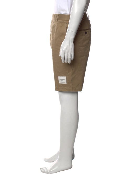 Thom Browne Khaki Flat Front Shorts