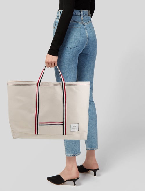 Thom Browne Canvas Oversize Tool Tote