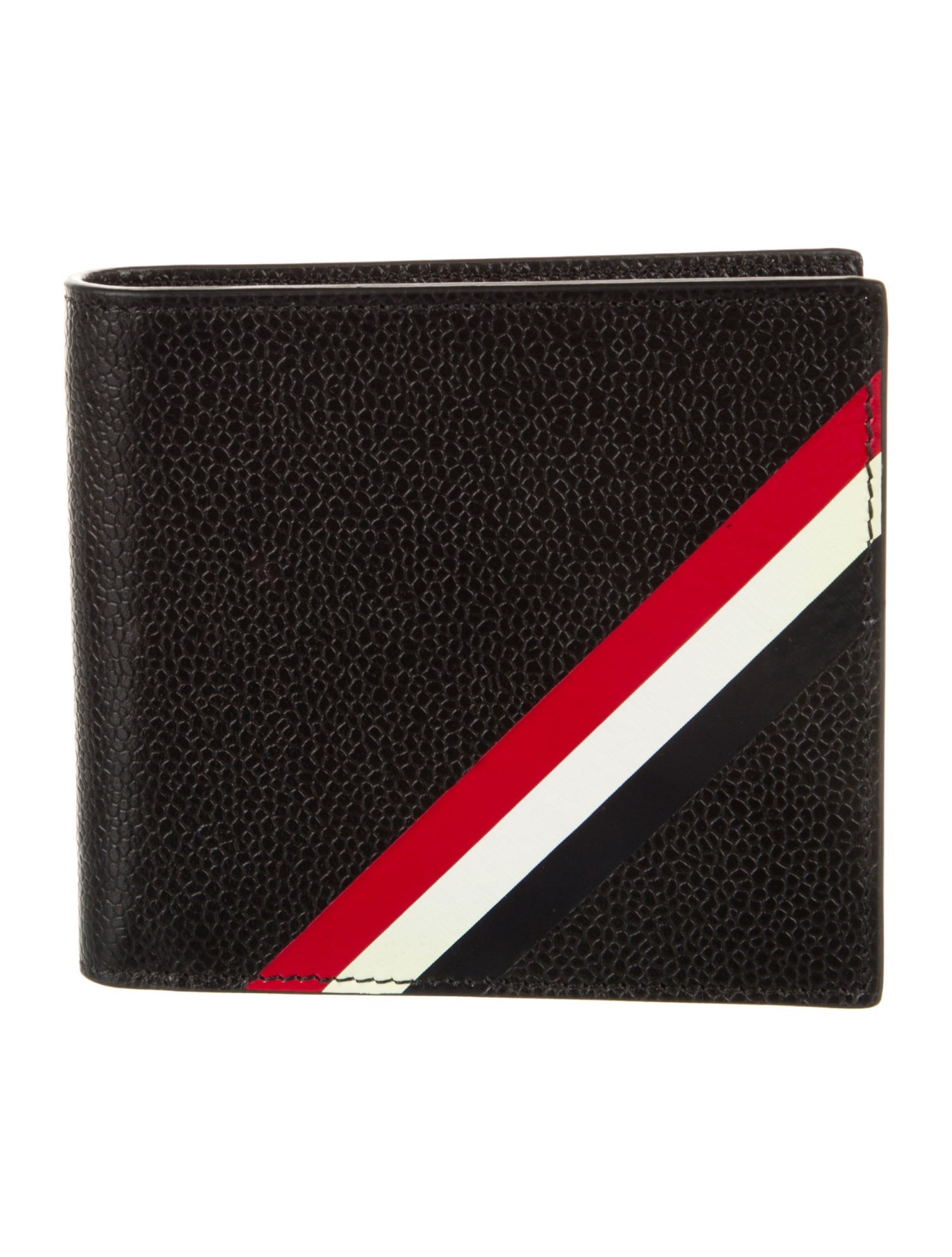 Thom Browne Leather Printed Compact Wallet