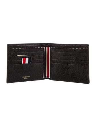 Thom Browne Leather Printed Compact Wallet