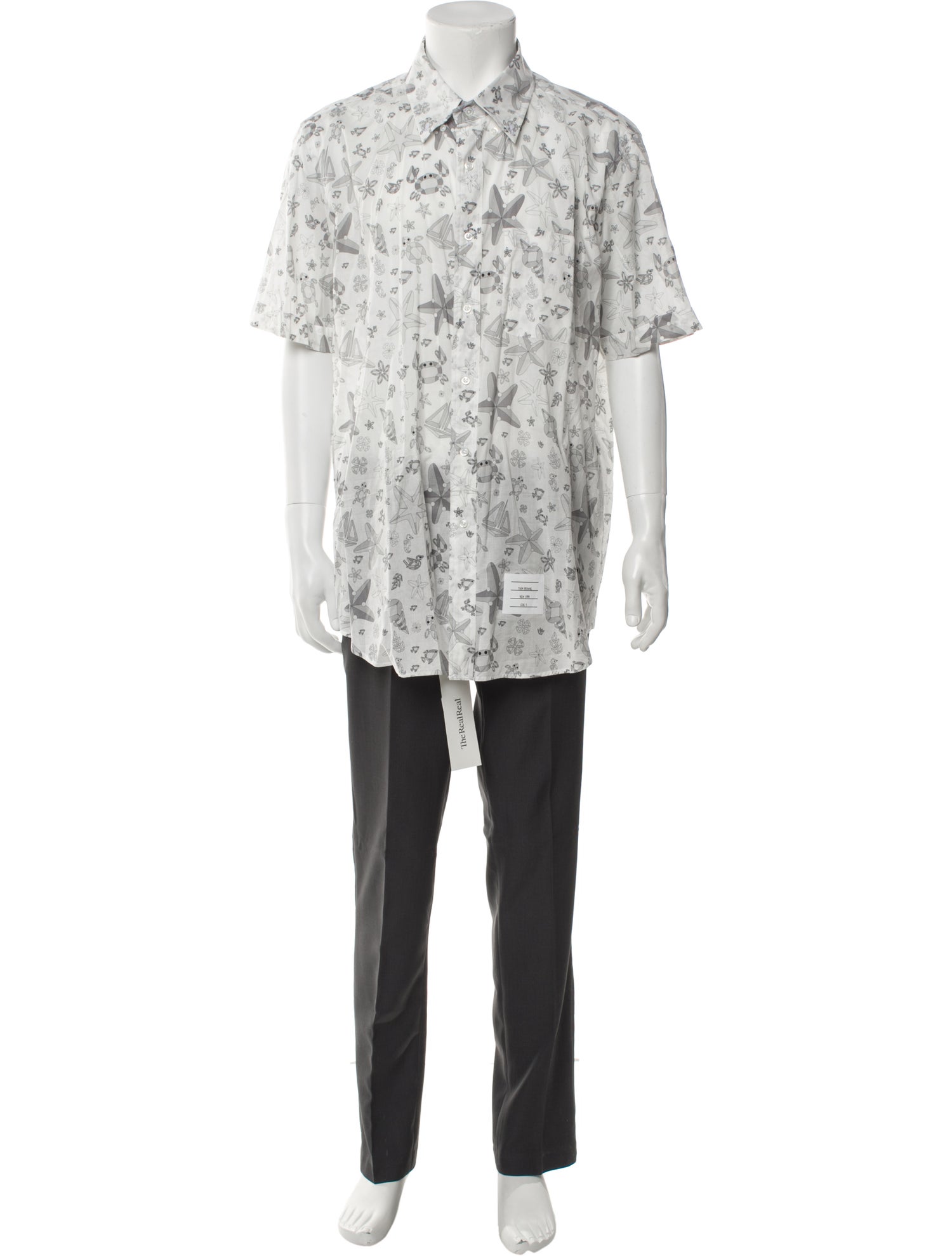 Thom Browne Printed Short Sleeve Shirt