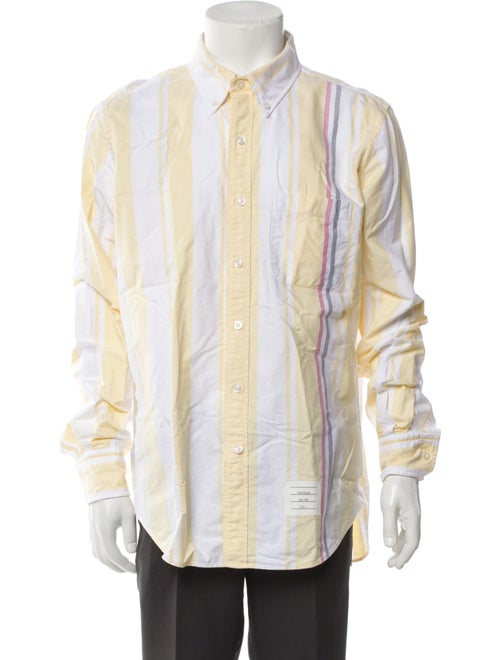 Thom Browne Striped Long Sleeve Dress Shirt