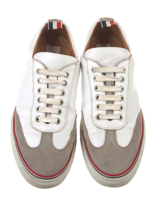 Thom Browne Leather Colorblock Pattern Sneakers