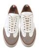 Thom Browne Leather Colorblock Pattern Sneakers