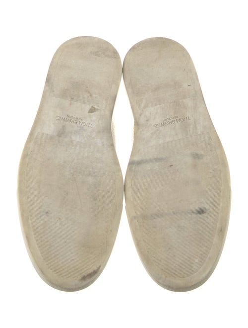 Thom Browne Leather Colorblock Pattern Sneakers