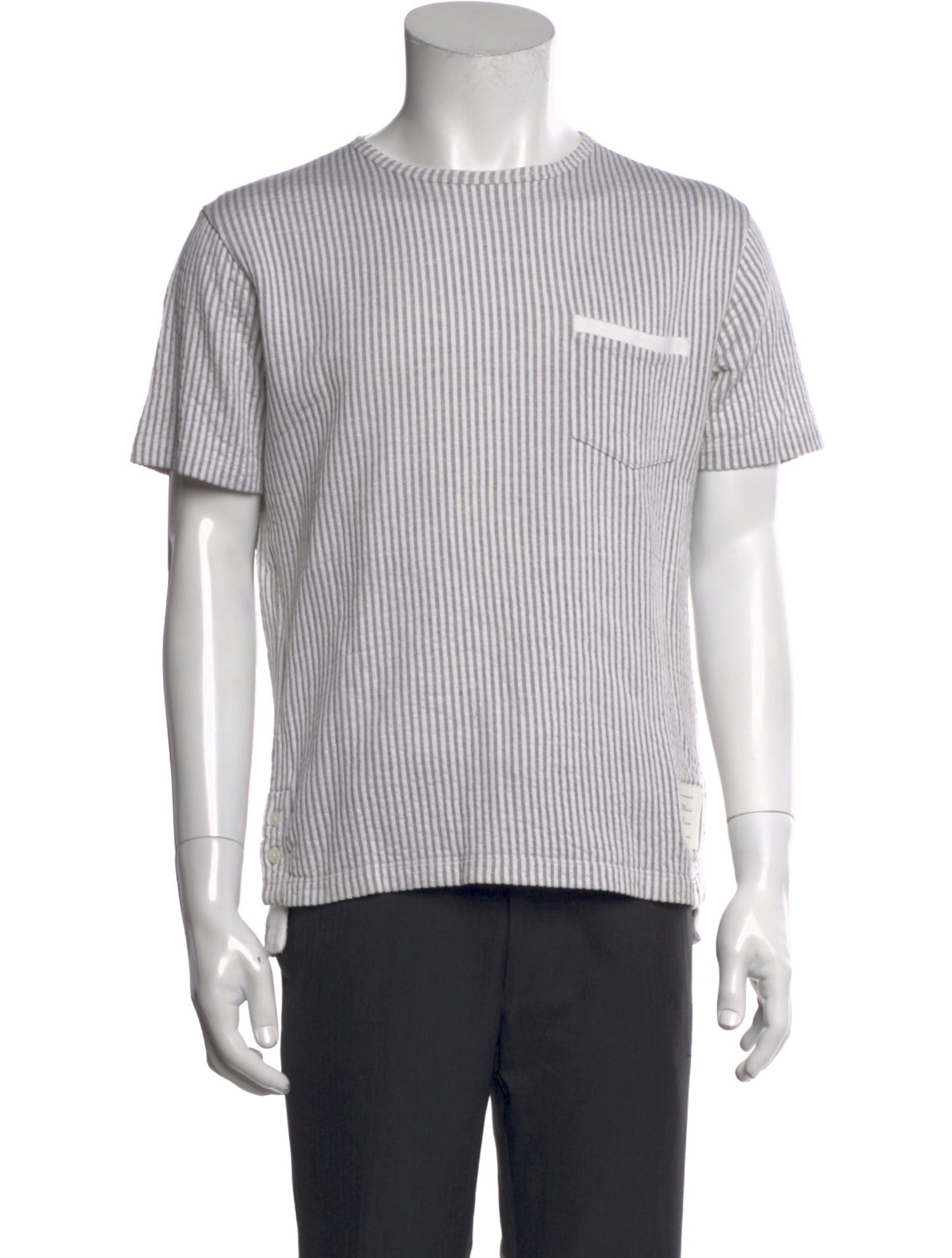 Thom Browne Striped Crew Neck T-Shirt
