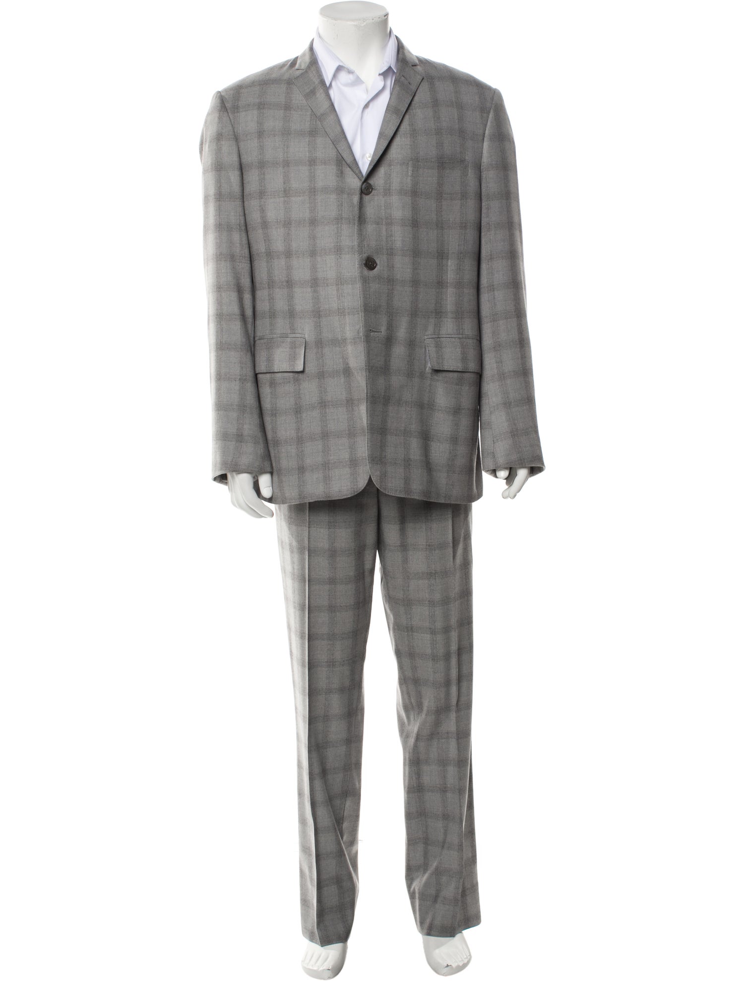 Thom Browne Check Plaid Plaid Print Two-Piece Suit