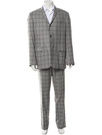 Thom Browne Check Plaid Plaid Print Two-Piece Suit