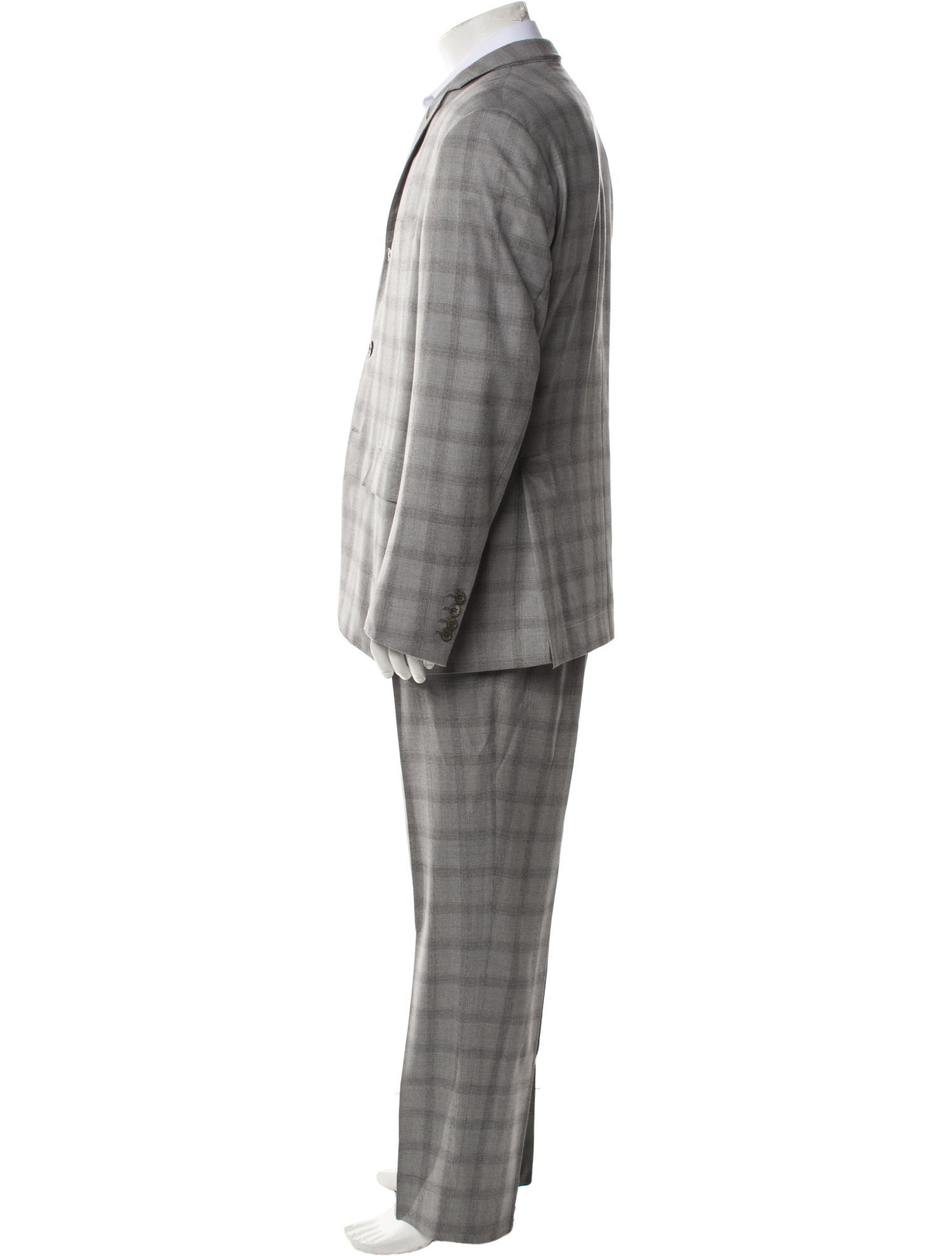 Thom Browne Check Plaid Plaid Print Two-Piece Suit