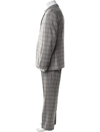 Thom Browne Check Plaid Plaid Print Two-Piece Suit