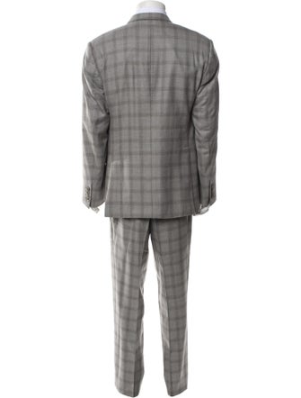 Thom Browne Check Plaid Plaid Print Two-Piece Suit