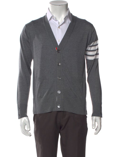 Thom Browne 4-Bar V-Neck Cardigan