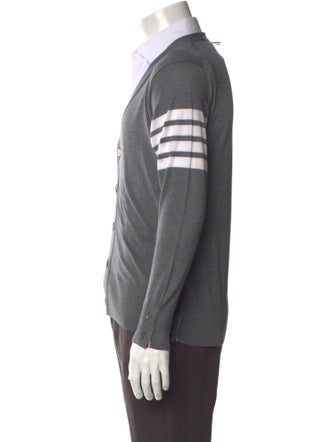 Thom Browne 4-Bar V-Neck Cardigan