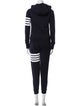 Thom Browne 4-Bar Two-Piece Hoodie and Sweatpant Striped Lounge Set