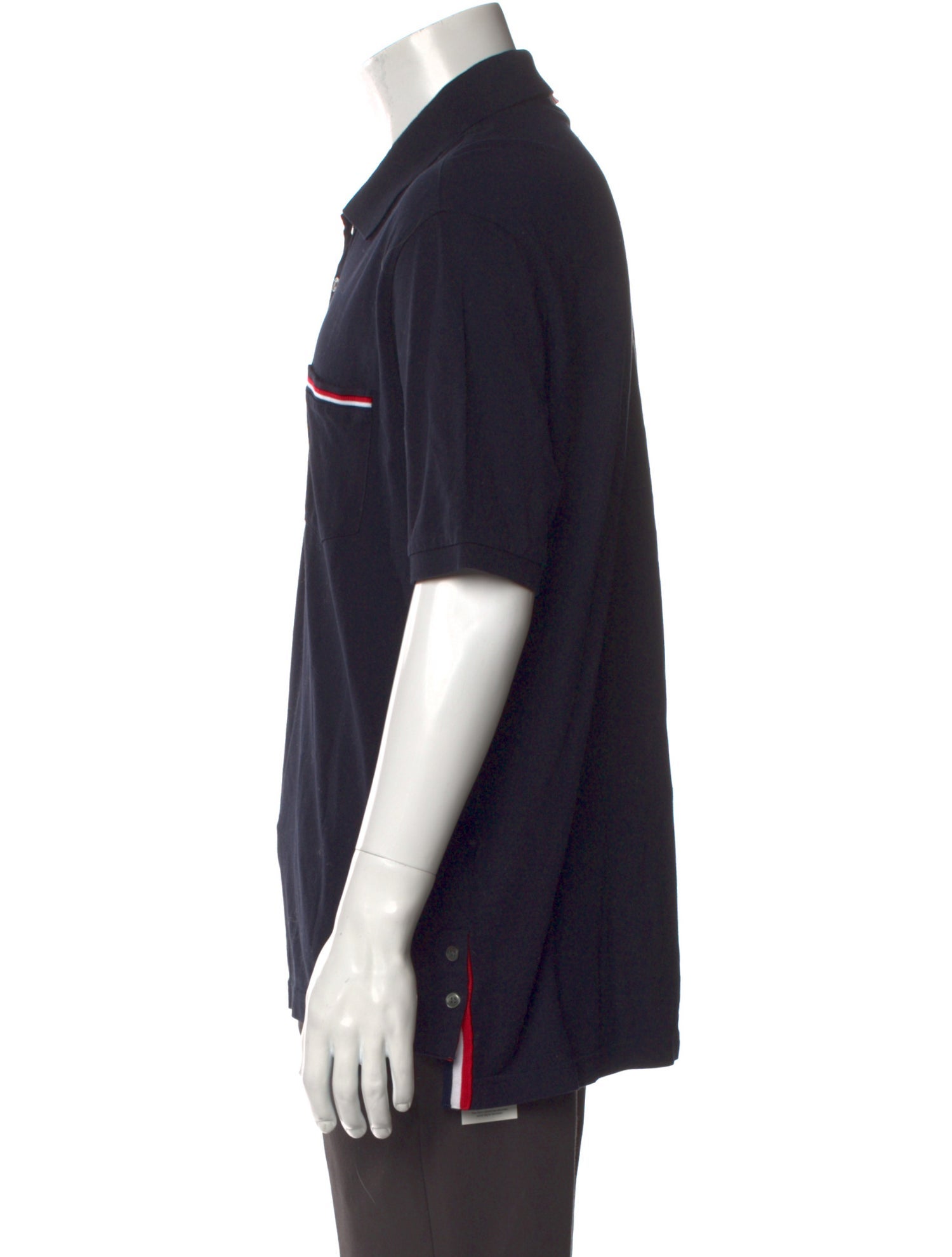 Thom Browne Crew Neck Short Sleeve Polo Shirt