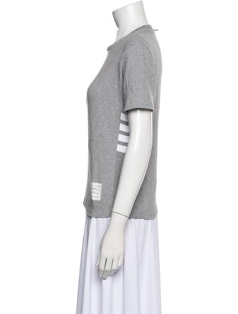 Thom Browne 4 Bar Stripe Crew Neck T-Shirt