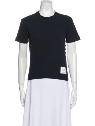 Thom Browne 4 Bar Stripe Crew Neck T-Shirt