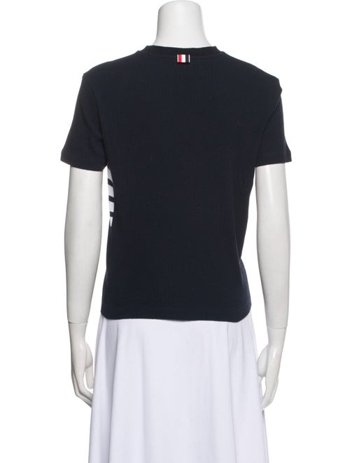 Thom Browne 4 Bar Stripe Crew Neck T-Shirt