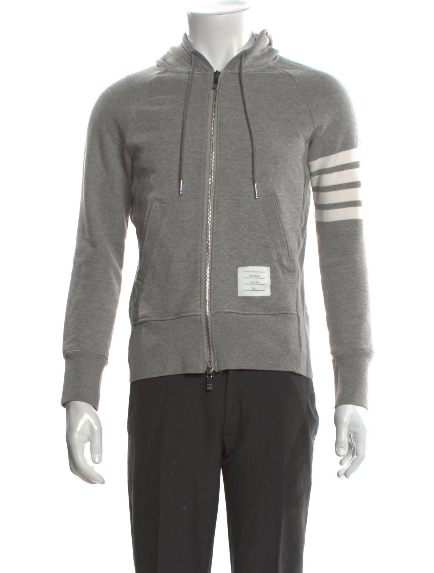 Thom Browne 4-Bar Striped Hoodie