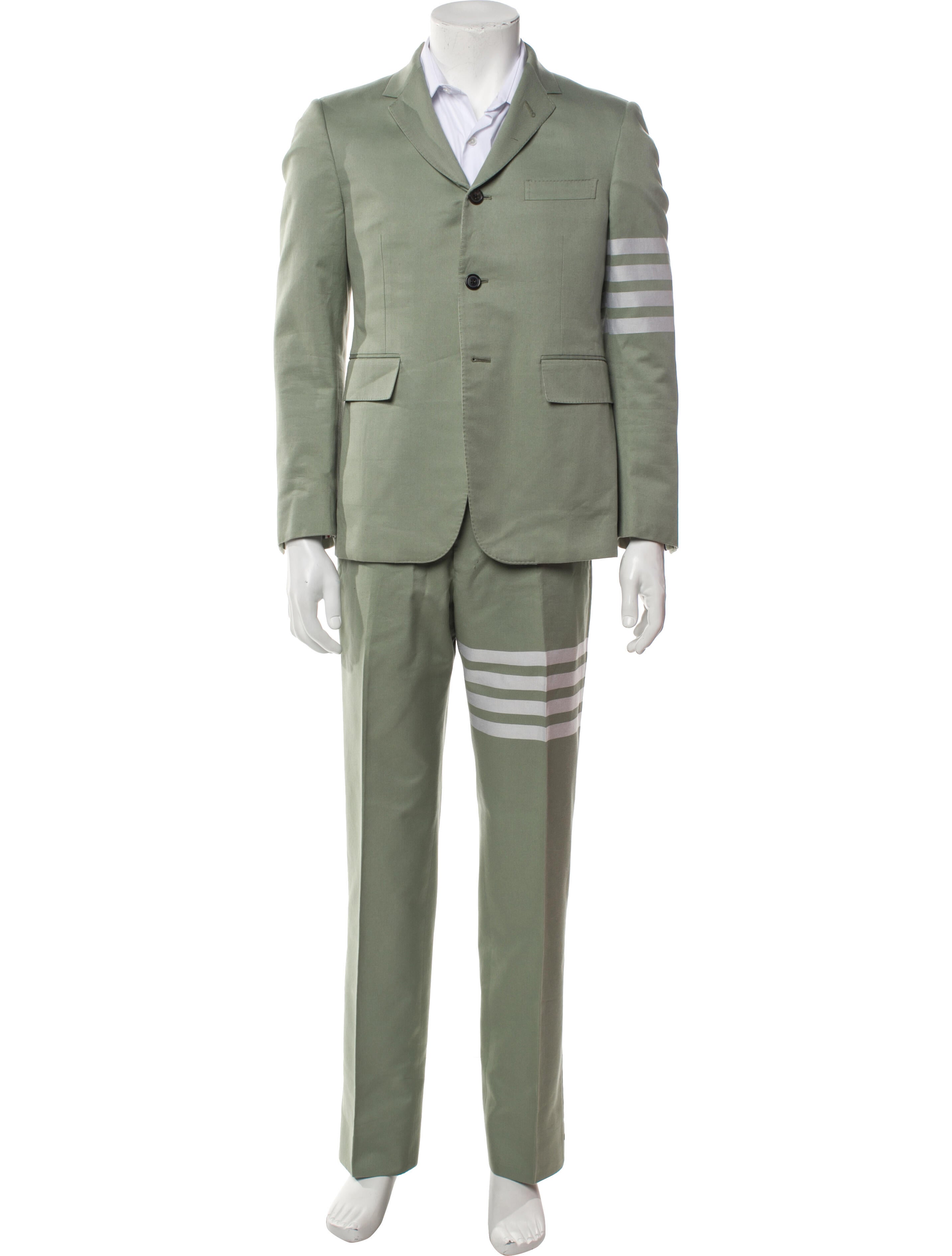 Thom Browne 4-Bar Striped Two-Piece Suit