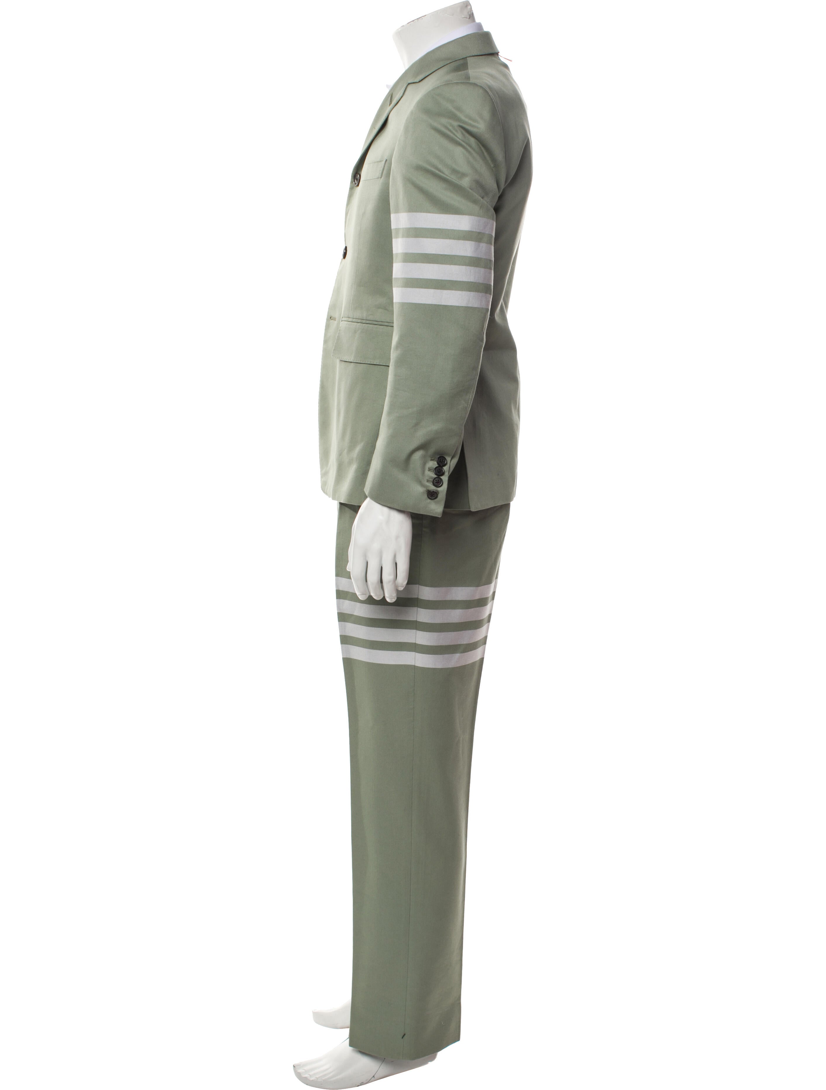 Thom Browne 4-Bar Striped Two-Piece Suit
