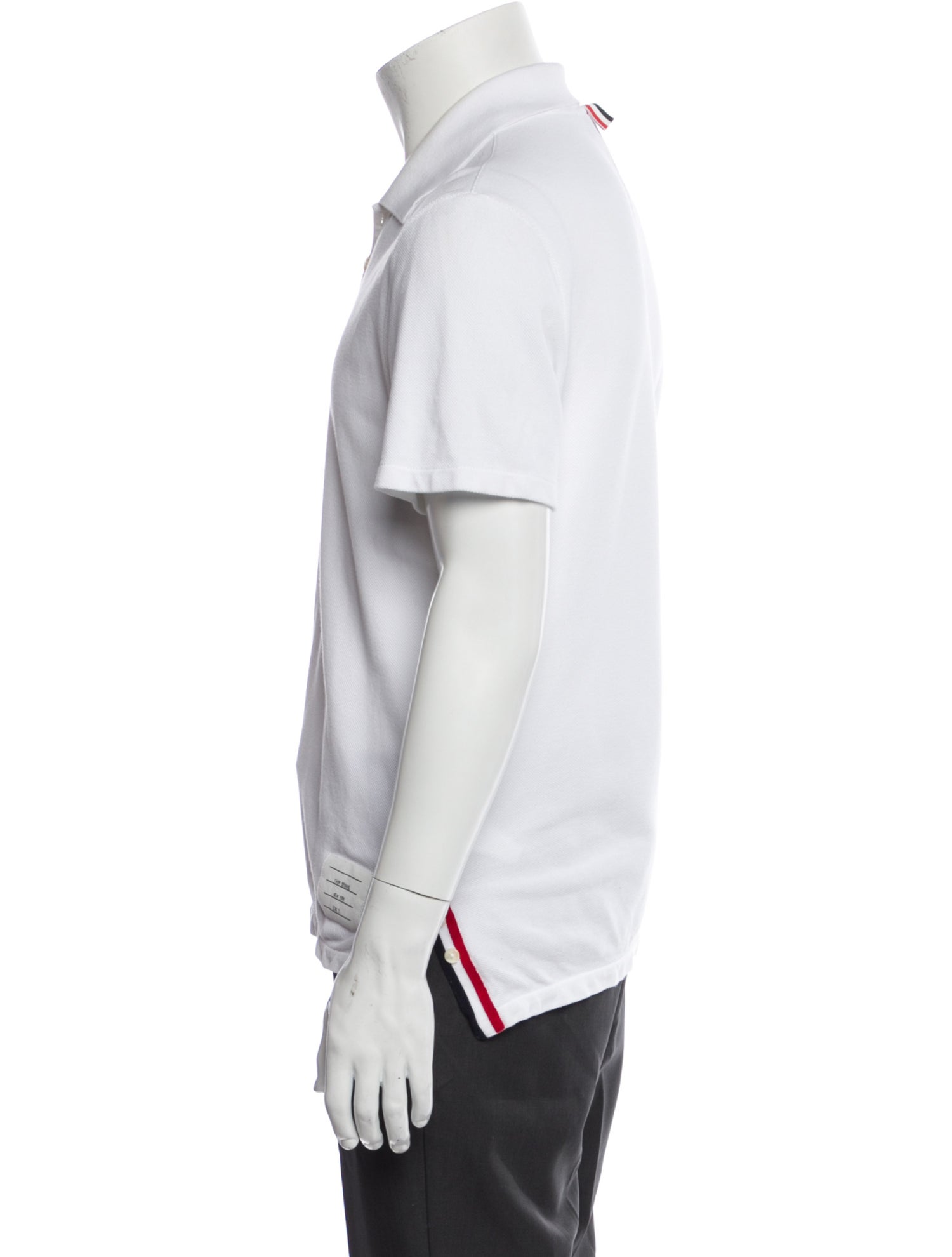 Thom Browne Collar Short Sleeve Polo Shirt