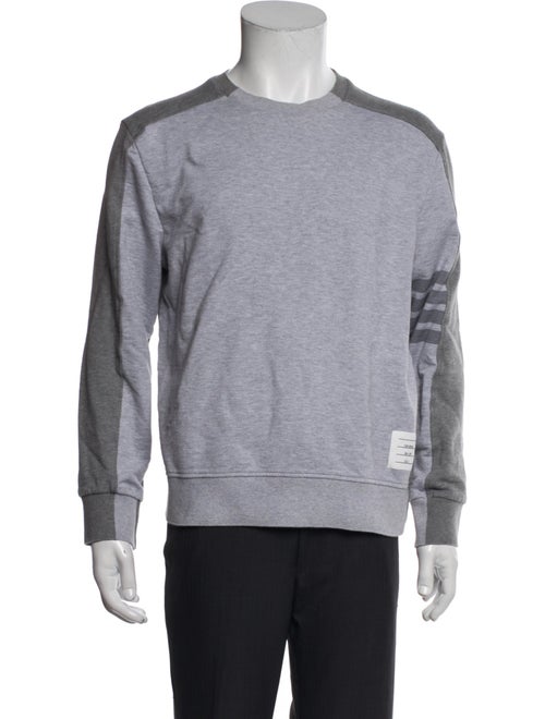 Thom Browne 4 Bar Stripe Graphic Print Sweatshirt