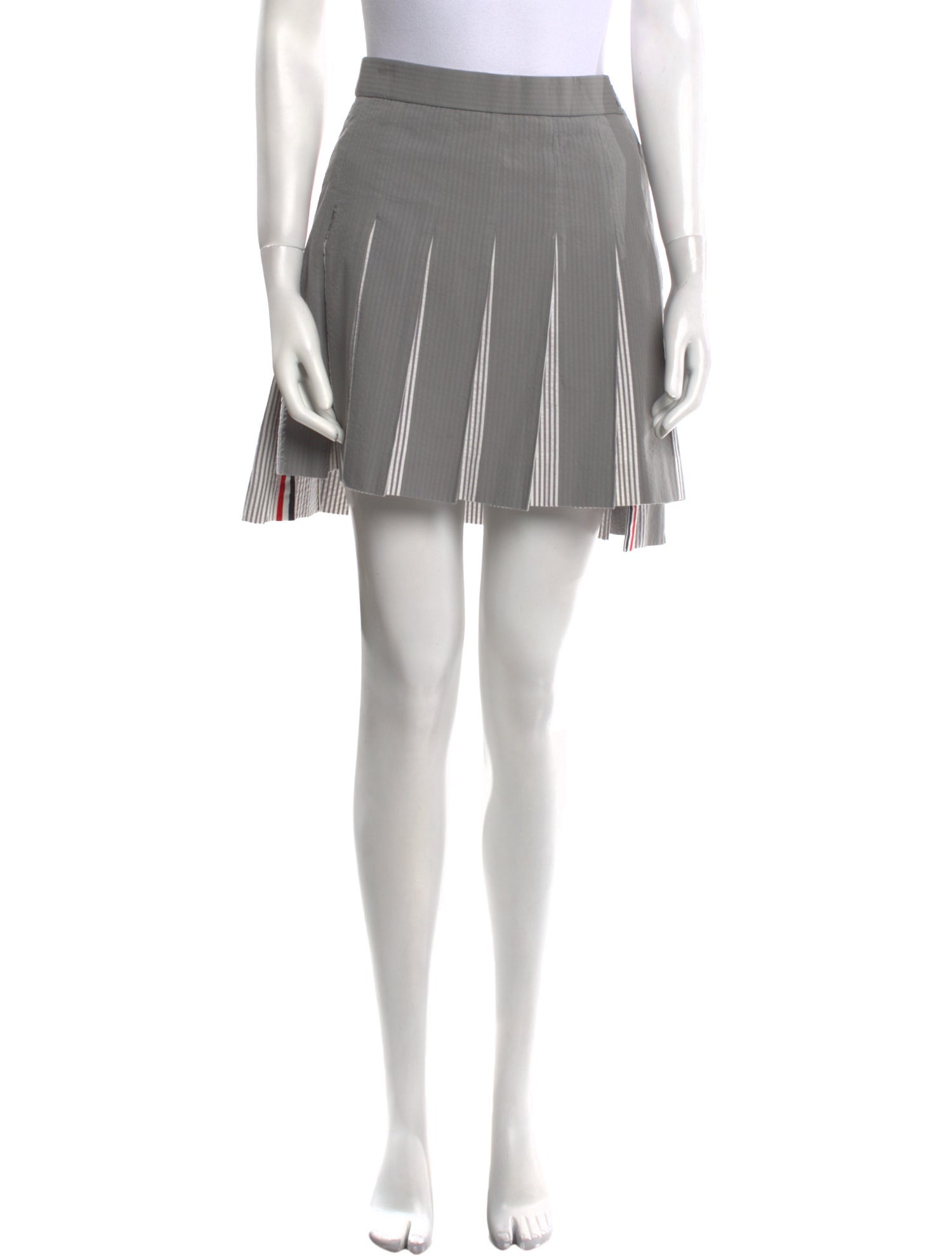Thom Browne Pleated Accents Mini Skirt