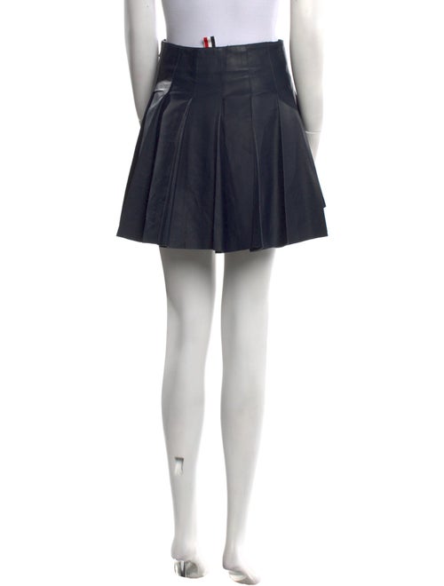 Thom Browne Calf Leather Mini Skirt