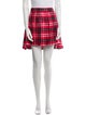 Thom Browne Plaid Print Mini Skirt