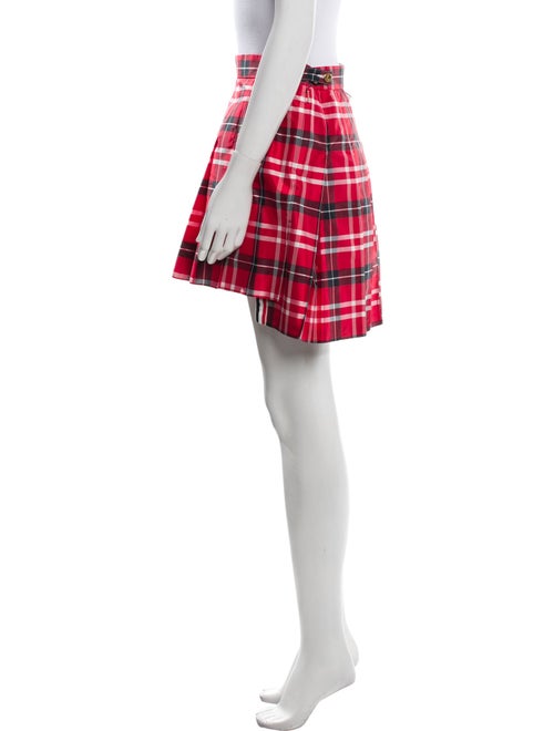 Thom Browne Plaid Print Mini Skirt