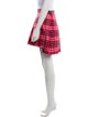 Thom Browne Plaid Print Mini Skirt