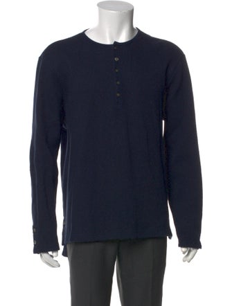 Thom Browne Crew Neck Long Sleeve Pullover