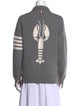 Thom Browne Lobster Intarsia 4-Bar Virgin Wool Sweater