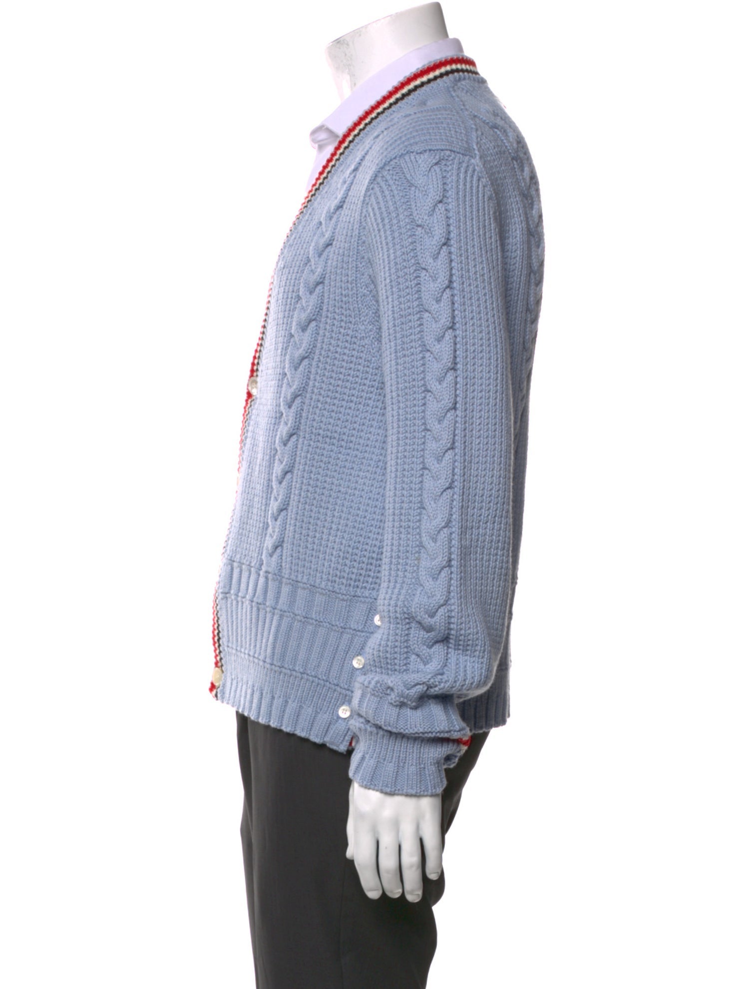 Thom Browne Wool Striped Cardigan