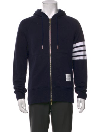 Thom Browne Striped Crew Neck Hoodie