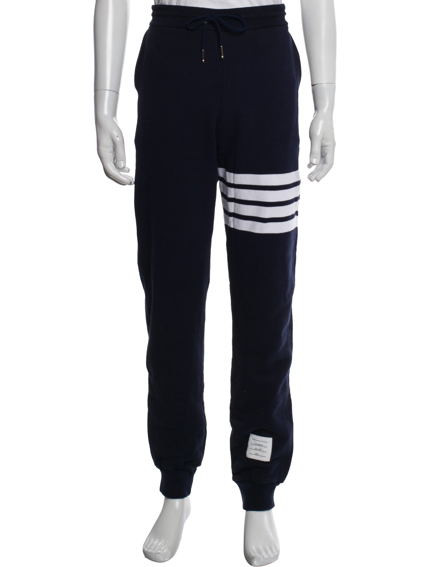 Thom Browne Striped Grosgrain Trim Lounge Bottoms
