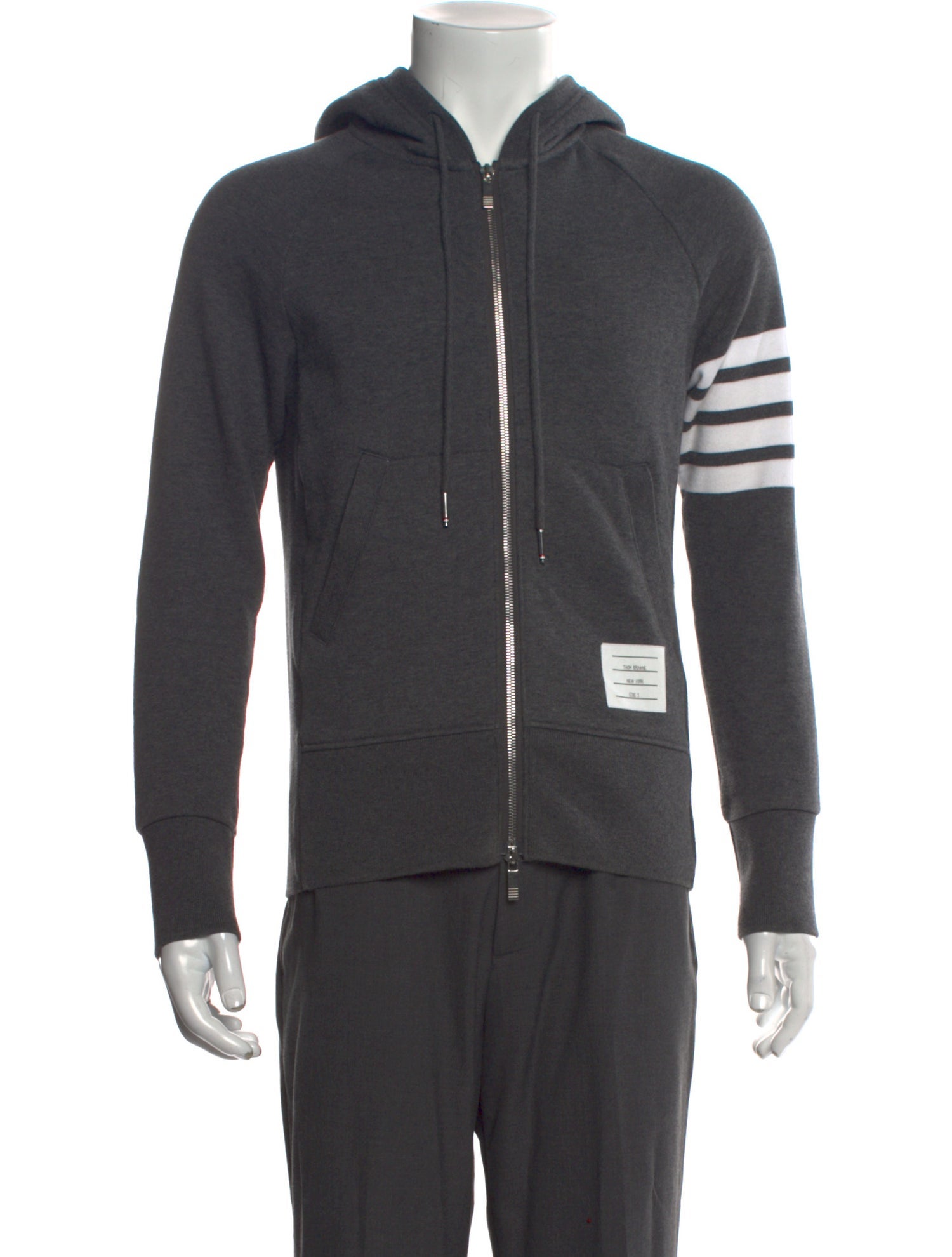 Thom Browne 4-Bar Striped Hoodie