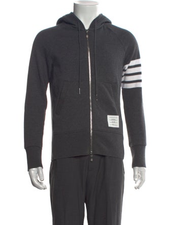 Thom Browne 4-Bar Striped Hoodie