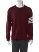 Thom Browne 4-Bar Long Sleeve Graphic Print T-Shirt