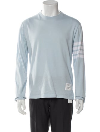 Thom Browne 4-Bar Jersey Long Sleeve Crew Neck T-Shirt