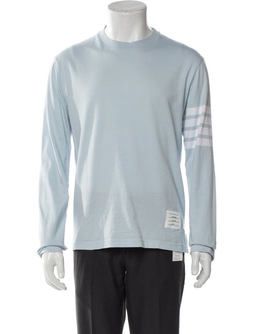 Thom Browne 4-Bar Jersey Long Sleeve Crew Neck T-Shirt