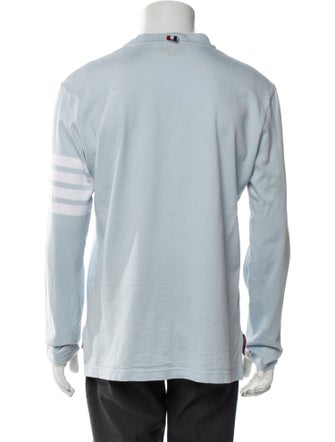 Thom Browne 4-Bar Jersey Long Sleeve Crew Neck T-Shirt